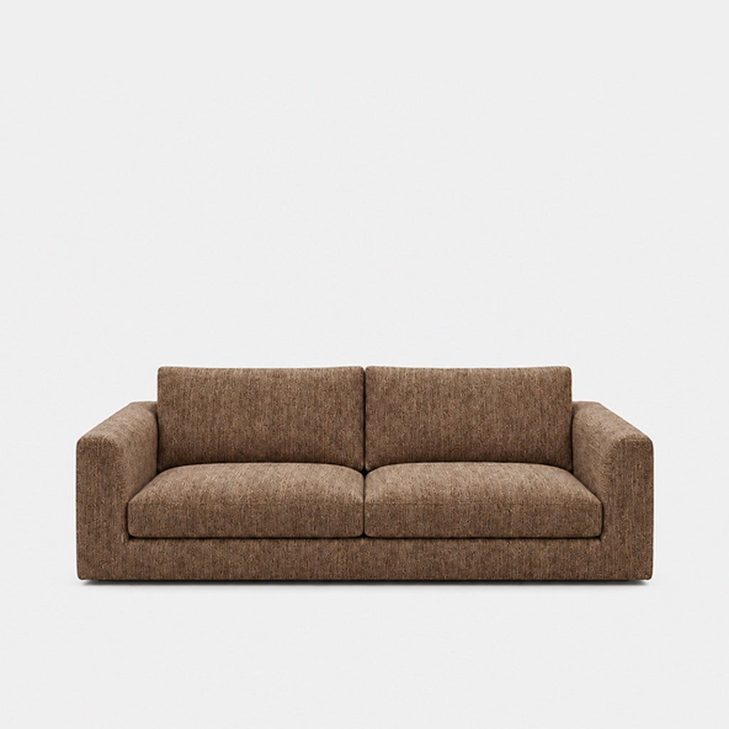 Katrine 2-seater fabric sofa in Berlin Hazelnut