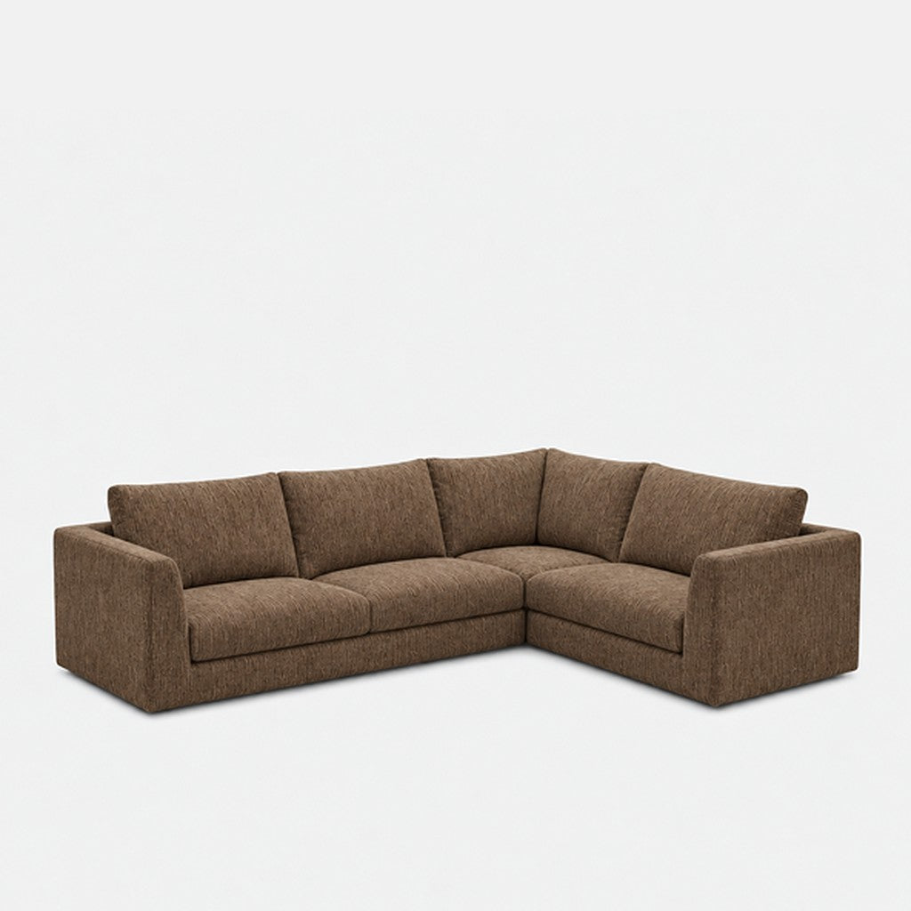 Katrine modular corner sofa fabric L-shape – Berlin Hazelnut