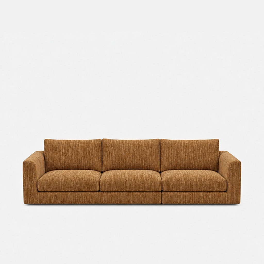 Katrine fabric 3 seater sofa – Berlin Mustard