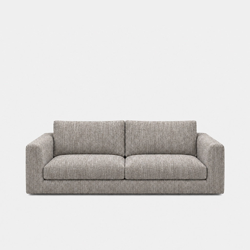 Katrine 2-seater fabric sofa in Berlin Nickle