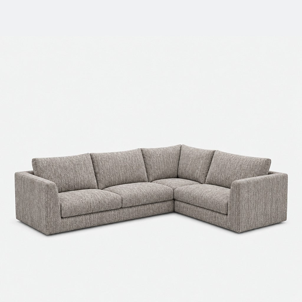 Katrine modular corner sofa fabric L-shape – Berlin Nickle