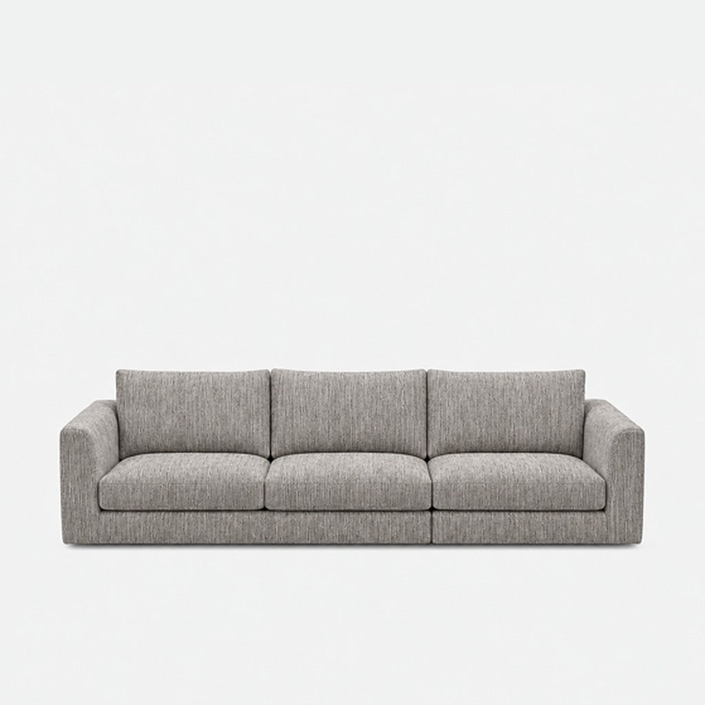 Katrine fabric 3 seater sofa – Berlin Nickle