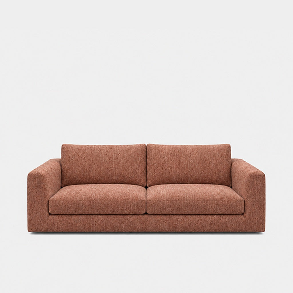 Katrine 2-seater fabric sofa in Berlin Rosey