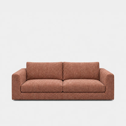 Katrine 2-seater fabric sofa in Berlin Rosey