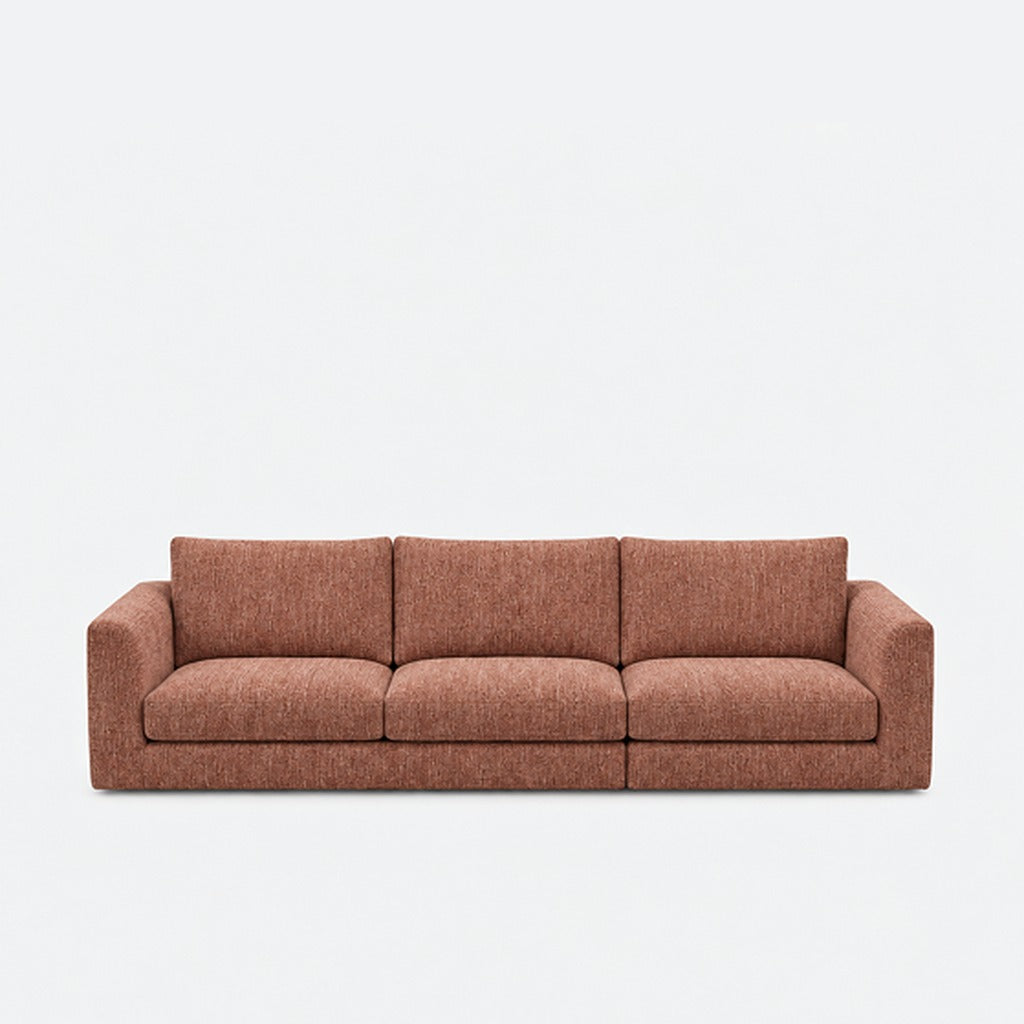 Katrine fabric 3 seater sofa – Berlin Rosey