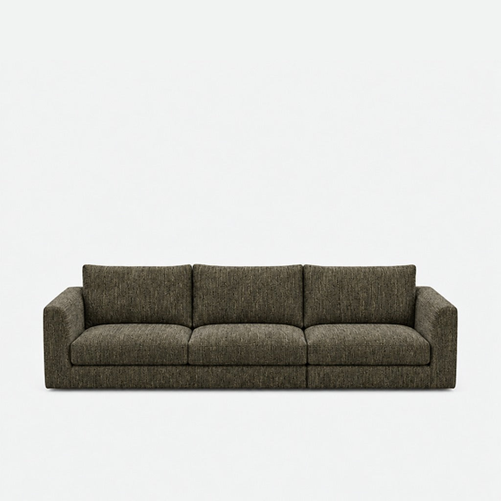 Katrine fabric 3 seater sofa – Berlin Wood