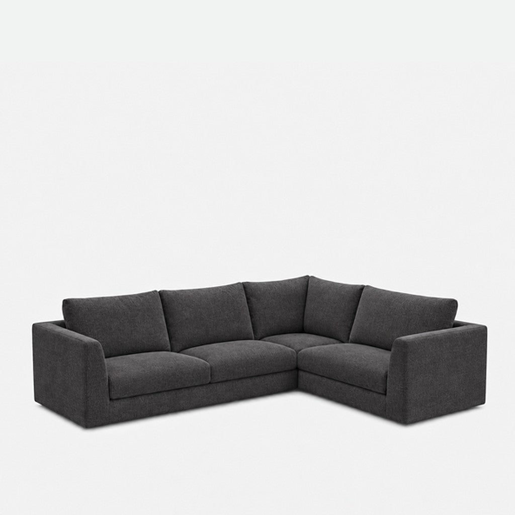 Katrine modular corner sofa fabric L-shape – Cheers Charcoal