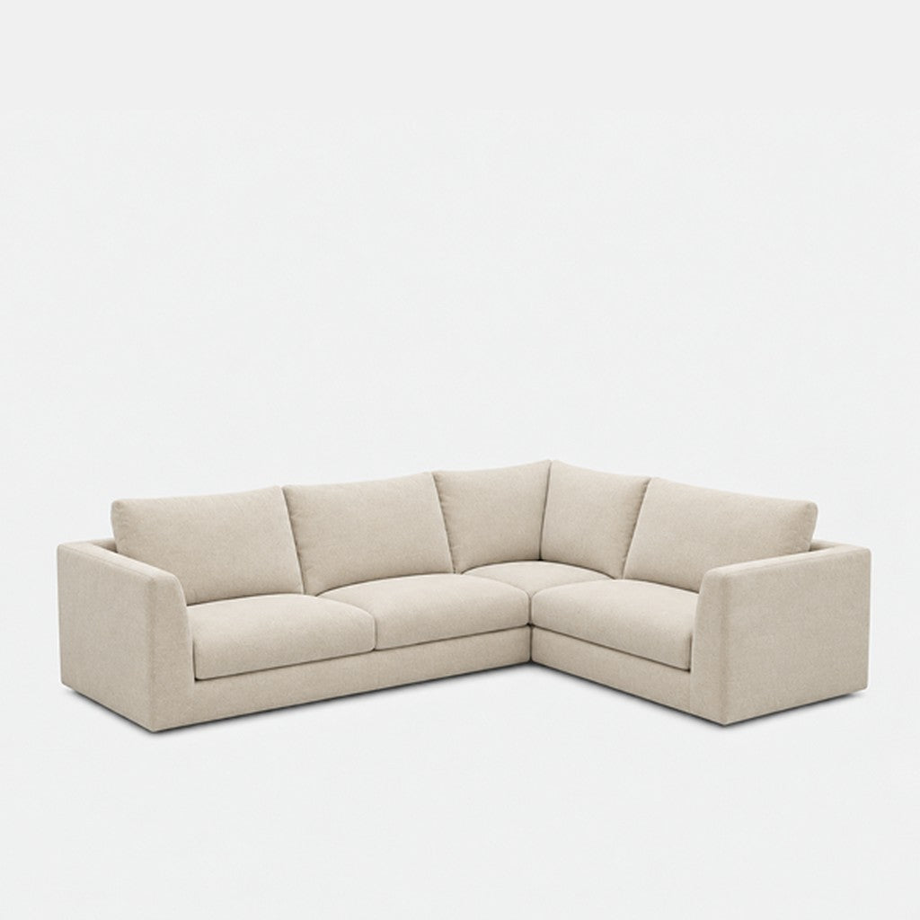Katrine modular corner sofa fabric L-shape – Cheers Cream
