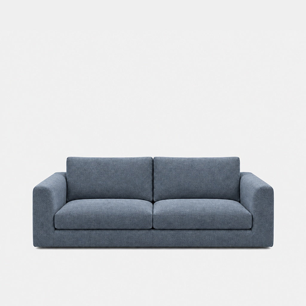 Katrine 2-seater fabric sofa in Cheers Ocean Blue