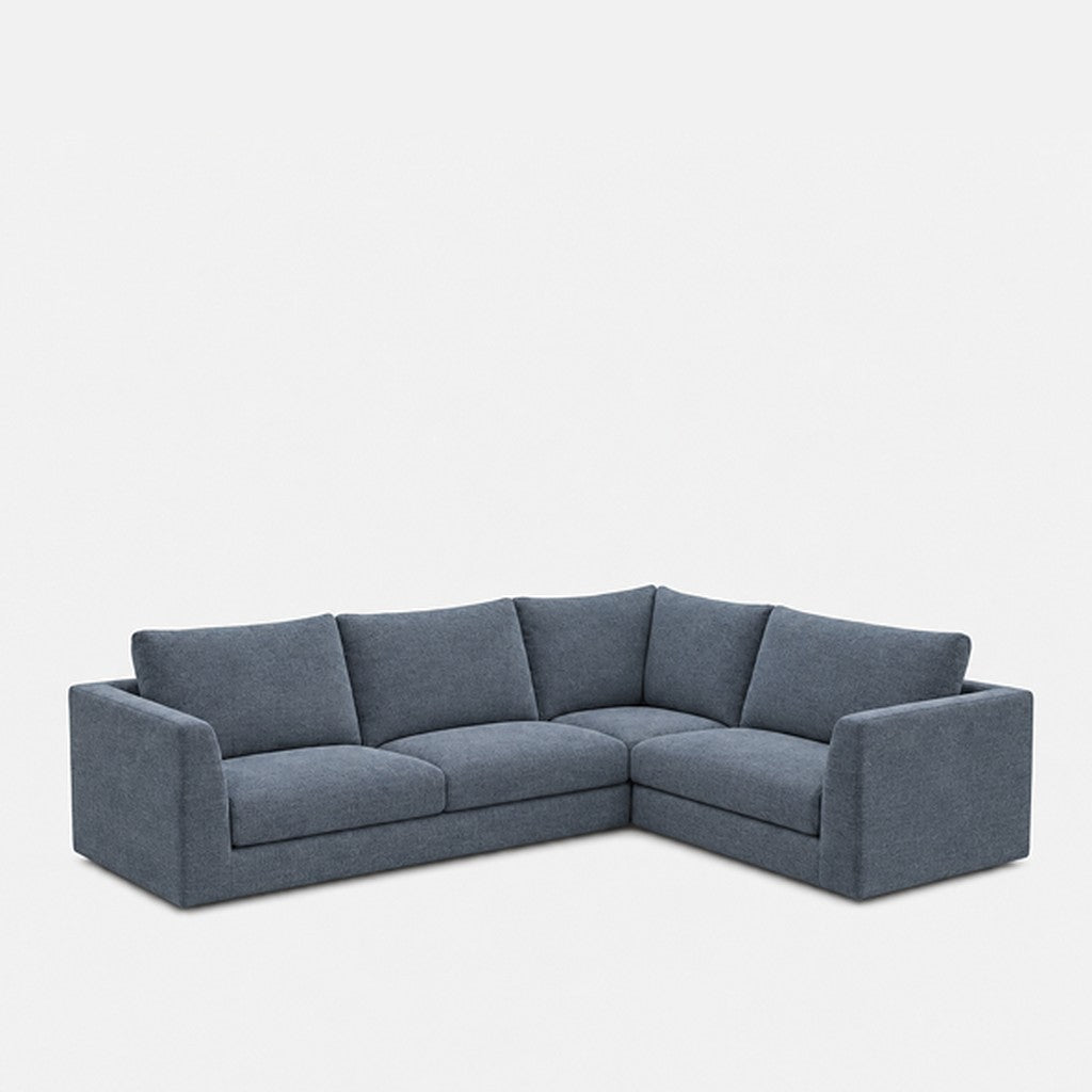 Katrine modular corner sofa fabric L-shape – Cheers Ocean Blue