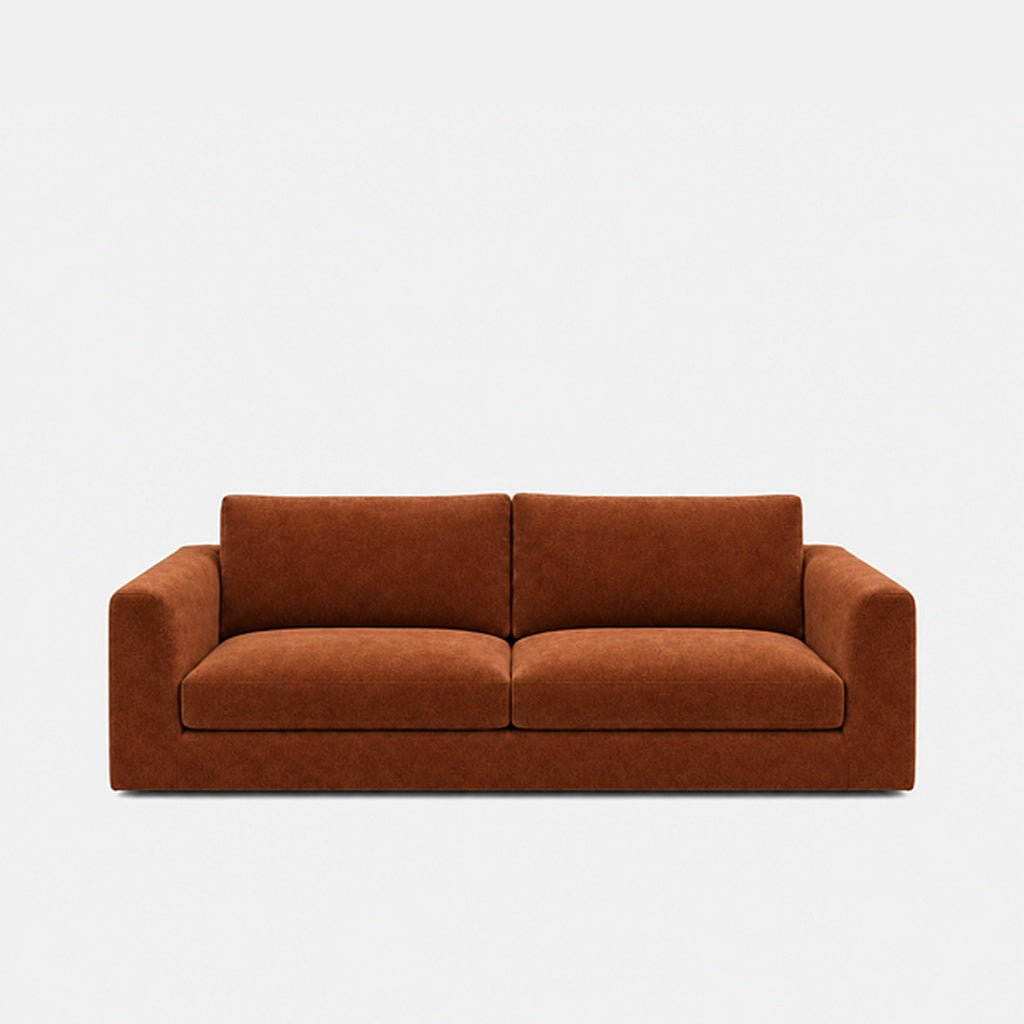 Katrine 2-seater fabric sofa in Danny A Caramel