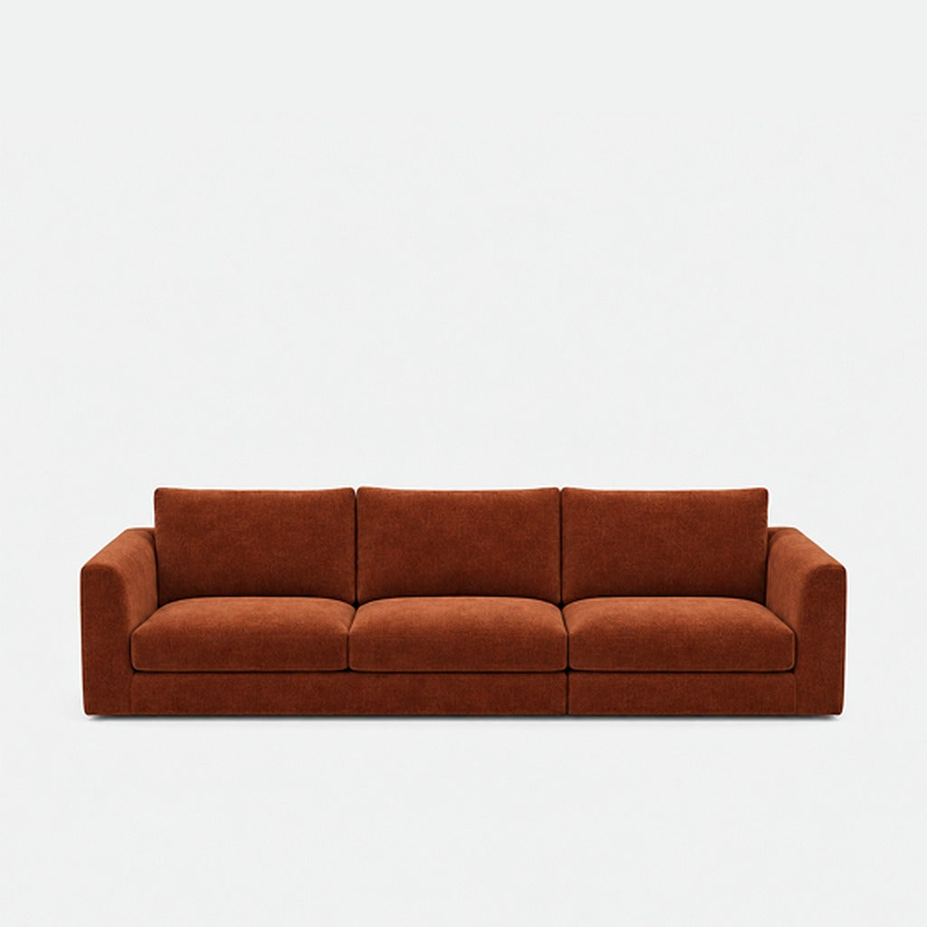 Katrine fabric 3 seater sofa – Danny A Caramel
