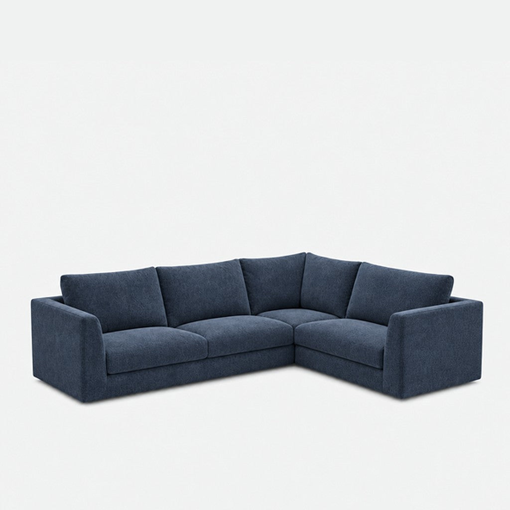 Katrine modular corner sofa fabric L-shape – Danny A Ocean Blue