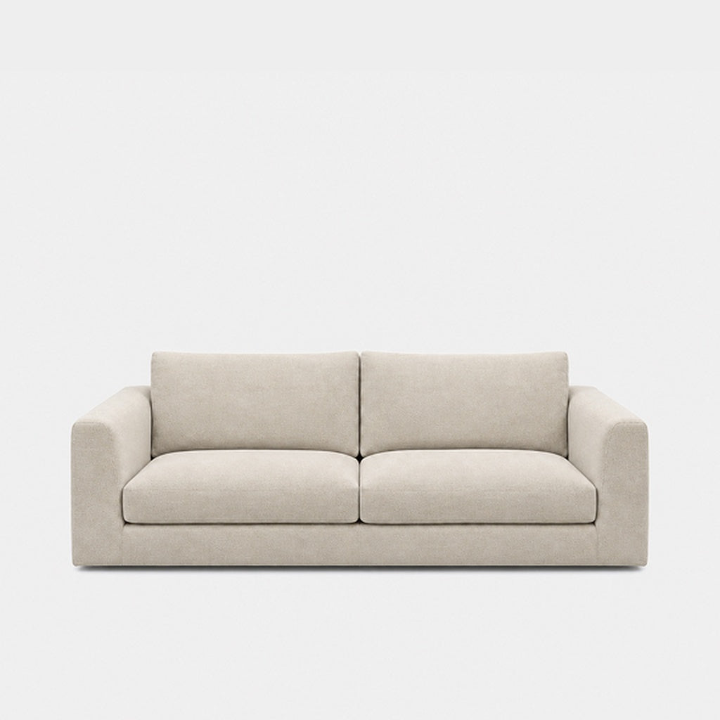 Katrine 2-seater fabric sofa in Danny A Shell