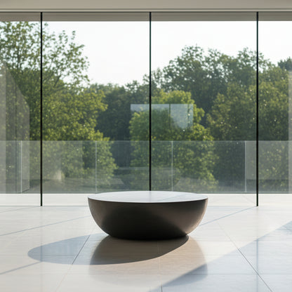 Black Concrete Coffee Table