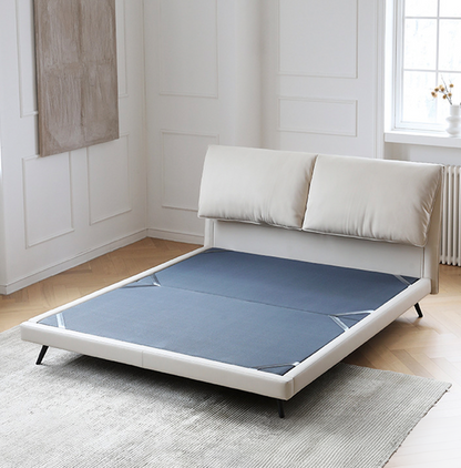  Italian Leather Modern Bed