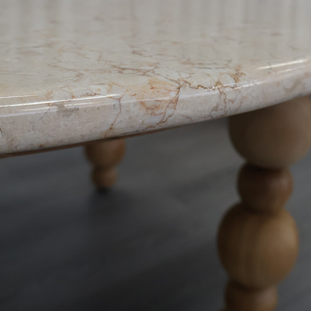 Coffee Table with Marble Top