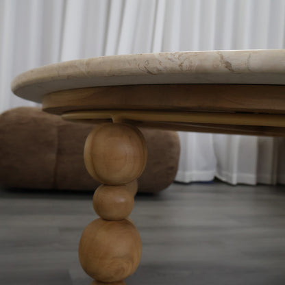 Coffee Table with Marble Top