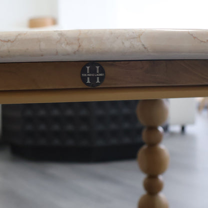 Coffee Table with Marble Top