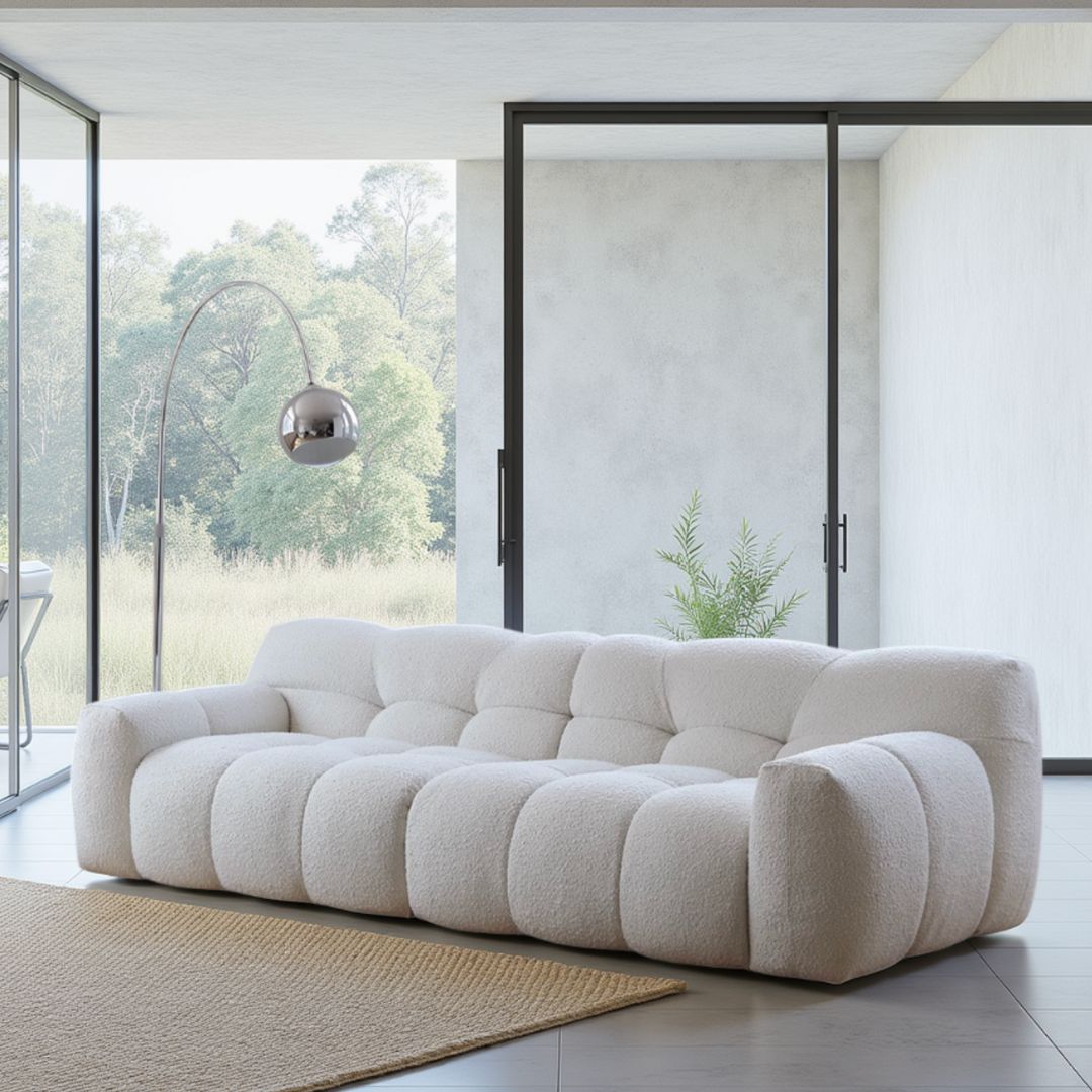 Cream Style Puff Sofa