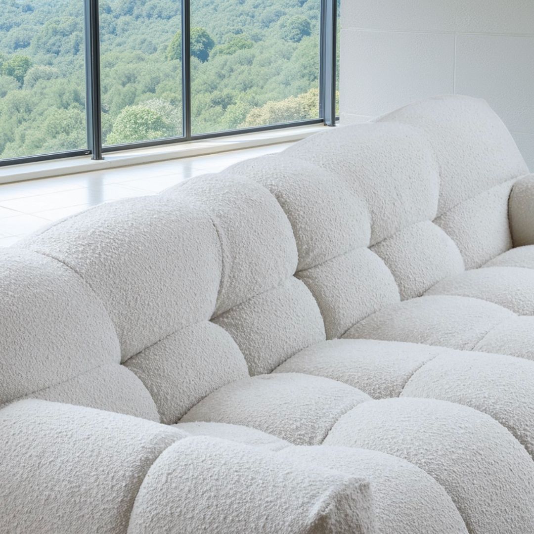 Cream Style Puff Sofa
