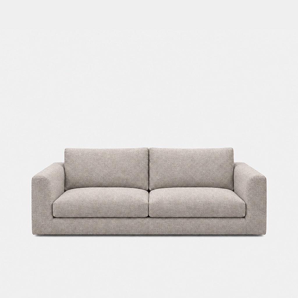 Katrine 2-seater fabric sofa in Fig Cobbestone