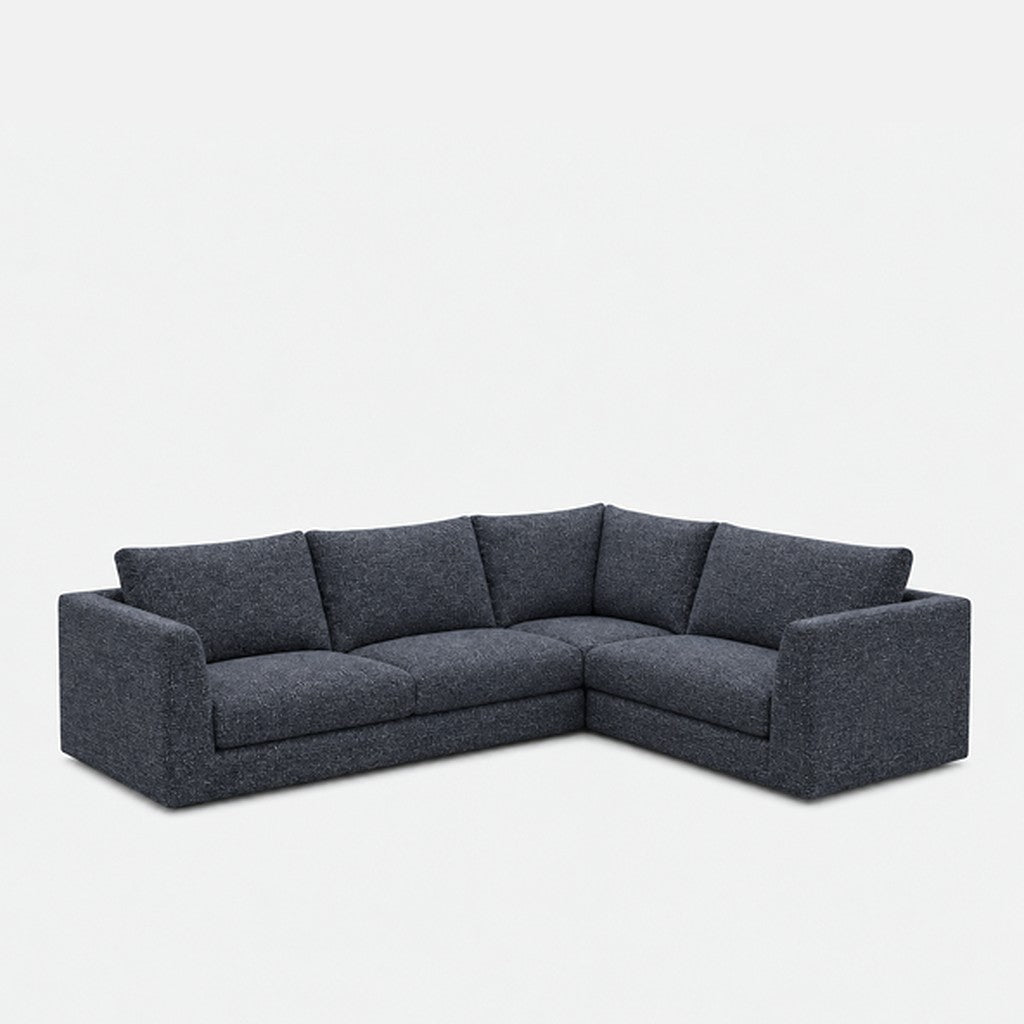 Katrine modular corner sofa fabric L-shape – Fig Indigo