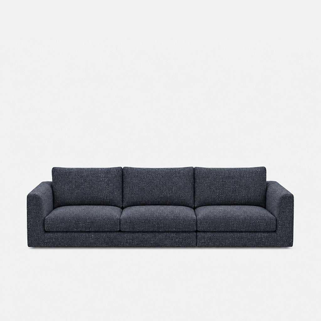Katrine fabric 3 seater sofa – Fig Indigo