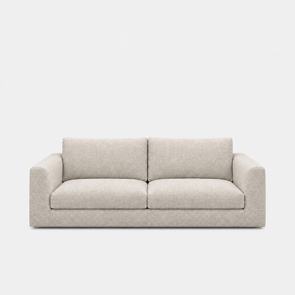 Katrine 2-seater fabric sofa in Fig Sandshell
