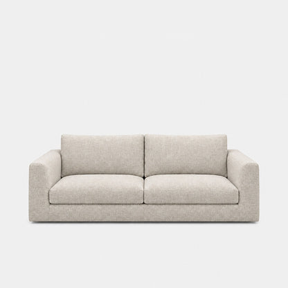 Katrine 2-seater fabric sofa in Fig Sandshell