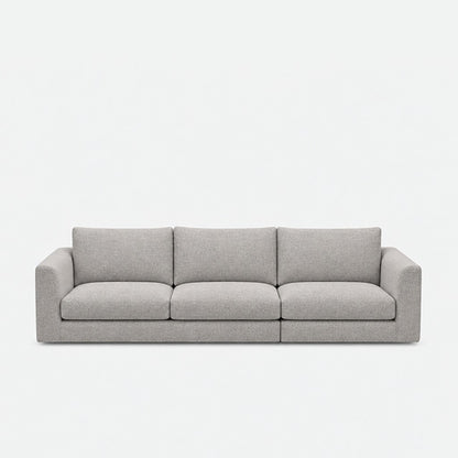 Katrine fabric 3 seater sofa – Fig Silver