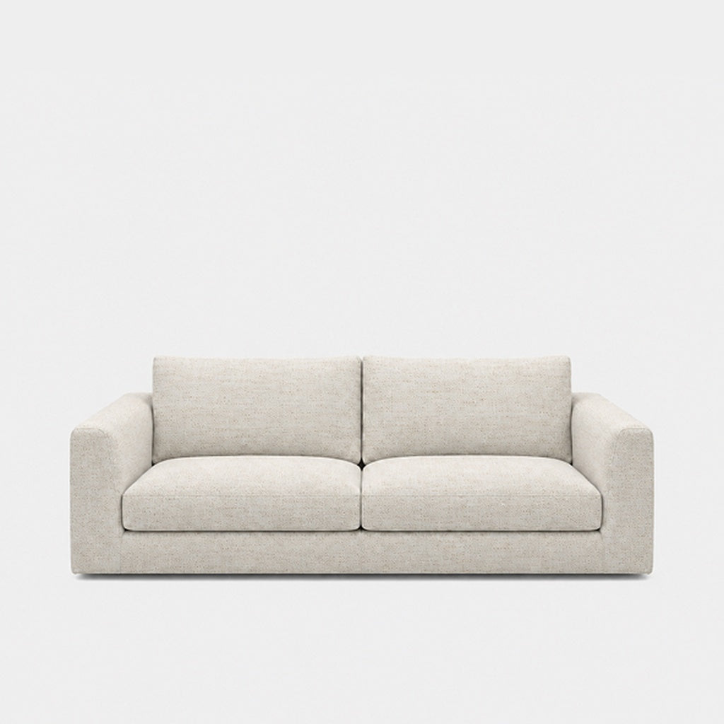 Katrine 2-seater fabric sofa in Glowy Cream