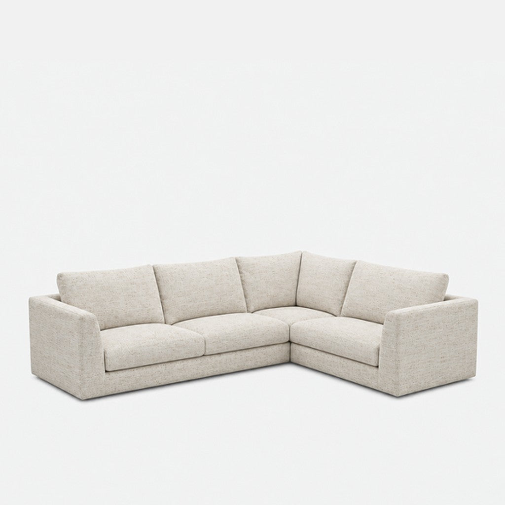 Katrine modular corner sofa fabric L-shape – Glowy Cream