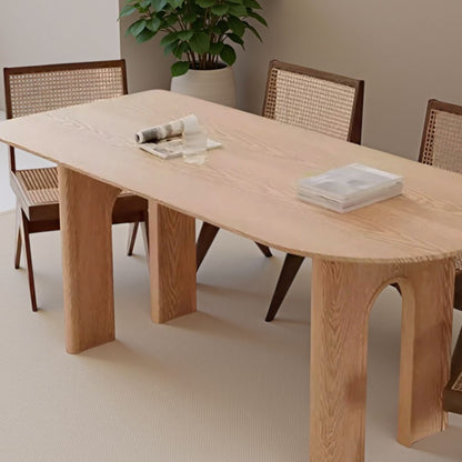 Pine Wood Dining Table Set