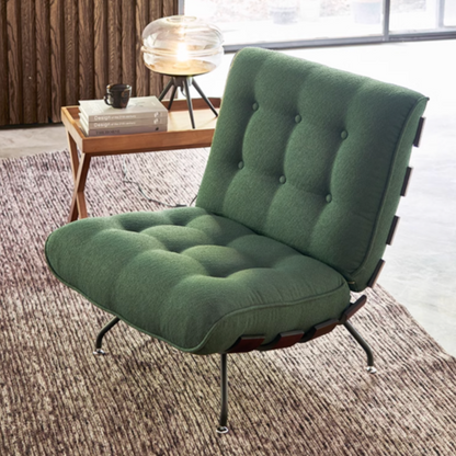 Green Solid Wood Retro Chair