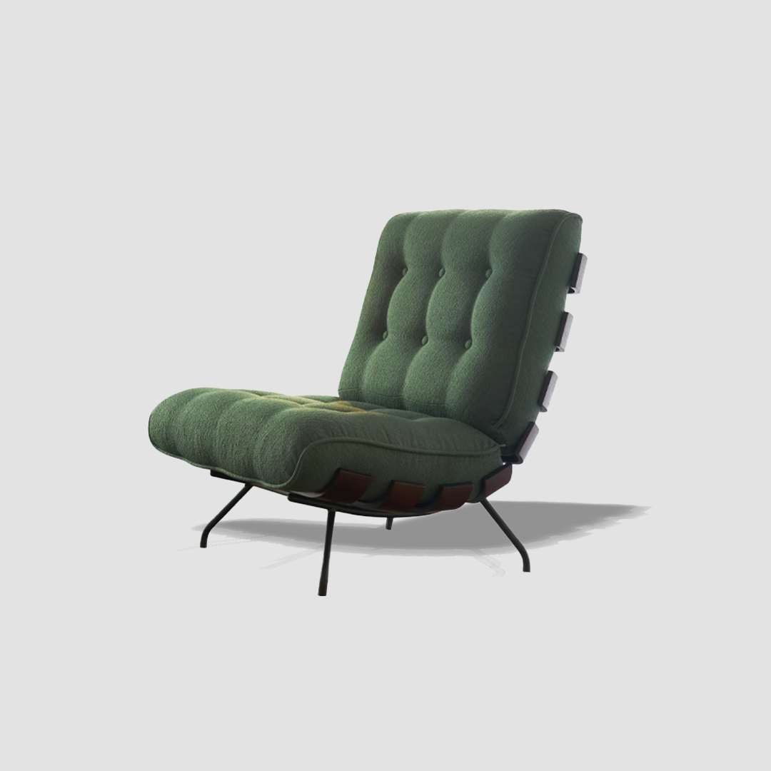 Green Solid Wood Retro Chair