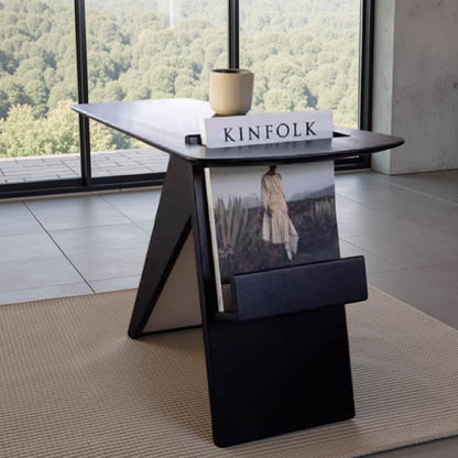 Helga Black Bookshelf Coffee Table