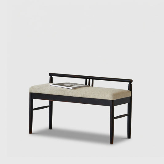Black Upholstered Bench