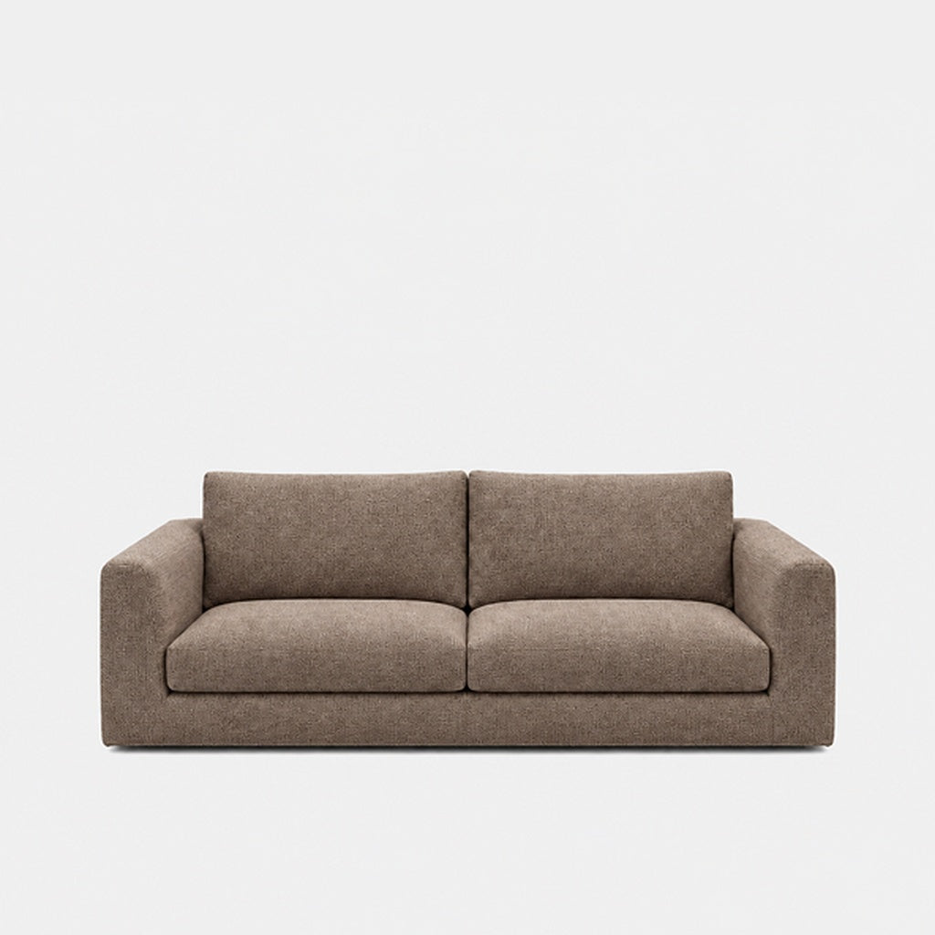 Katrine 2-seater fabric sofa in Joyce Taupe
