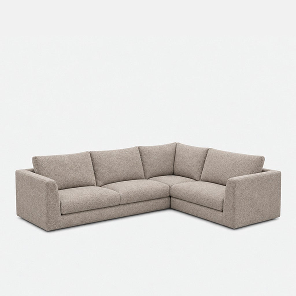 Katrine modular corner sofa fabric L-shape – Judy Sand