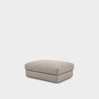 Katrine large square fabric ottoman – 2738 Beige