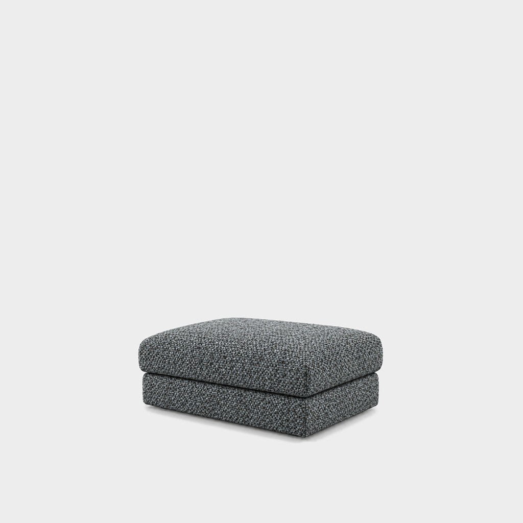 Katrine large square fabric ottoman – 2738 Sea