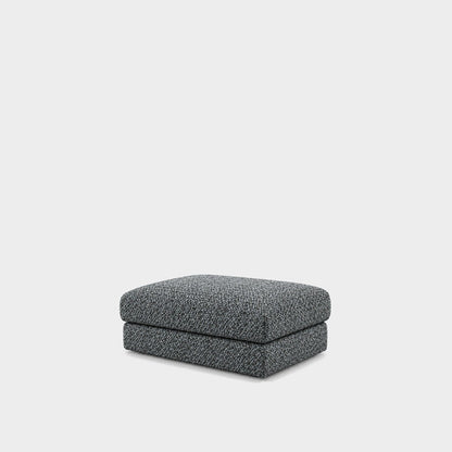 Katrine large square fabric ottoman – 2738 Sea