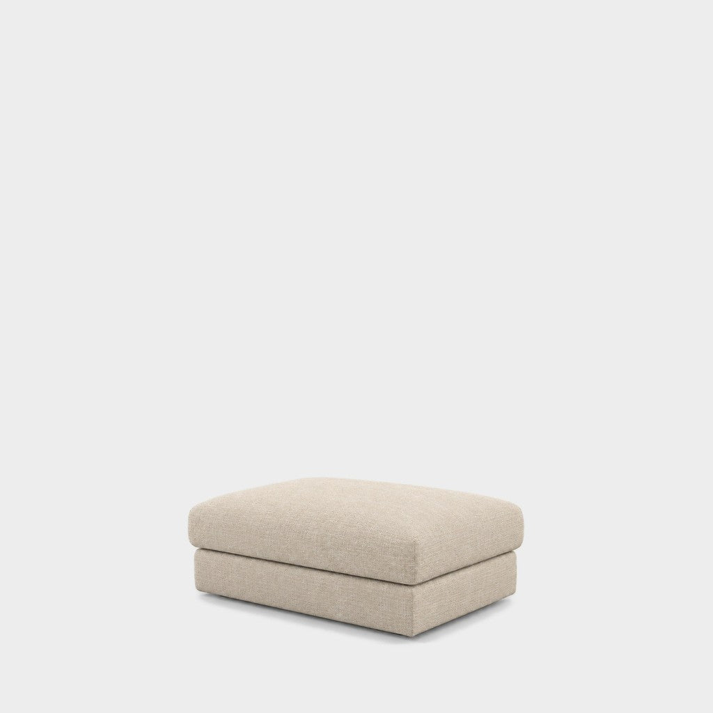 Katrine large square fabric ottoman – Cheers Cream