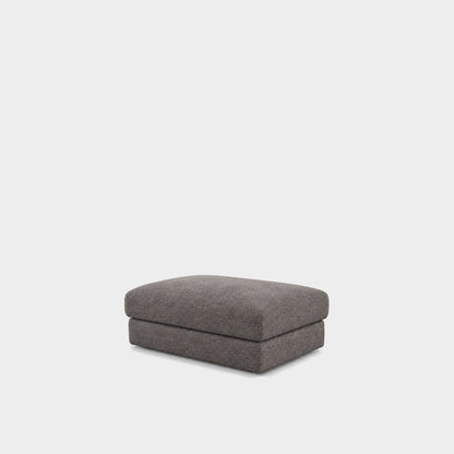 Katrine large square fabric ottoman – Danny A Graphite