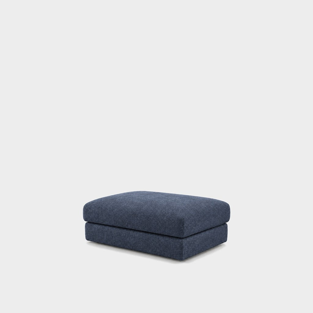 Katrine large square fabric ottoman – Danny A Ocean Blue