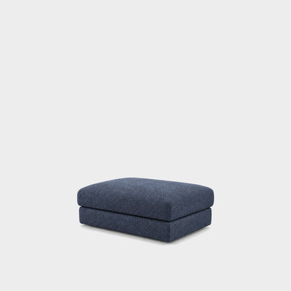 Katrine large square fabric ottoman – Danny A Ocean Blue