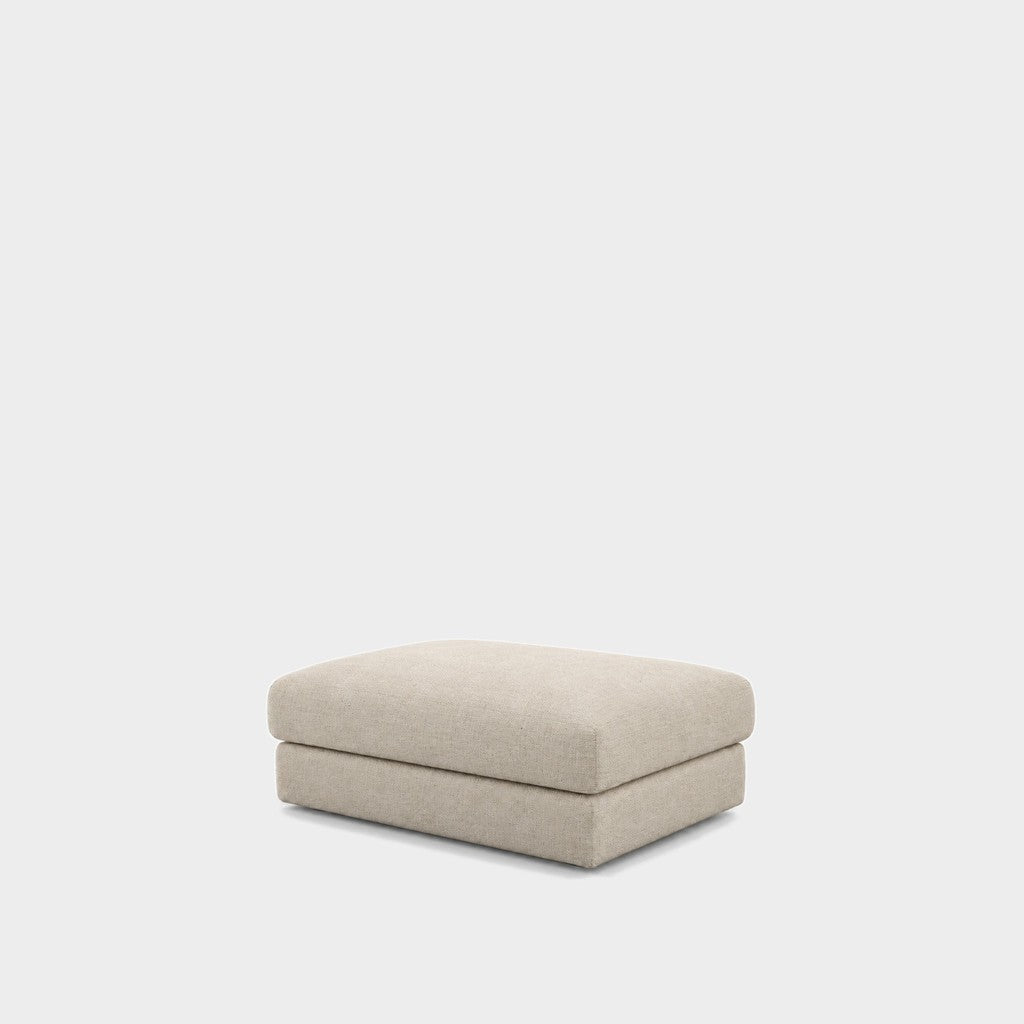Katrine large square fabric ottoman – Danny A Shell
