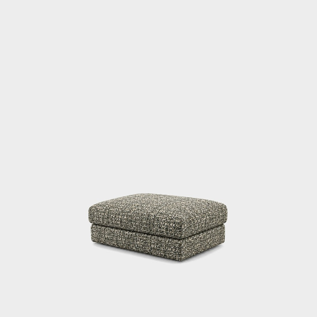 Katrine large square fabric ottoman – Field Turtle