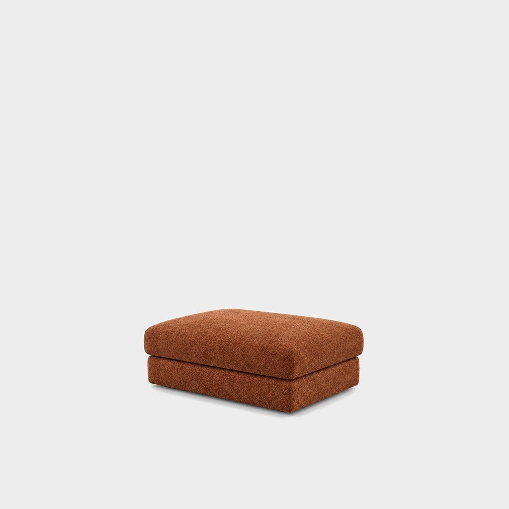 Katrine large square fabric ottoman – Judy Amber